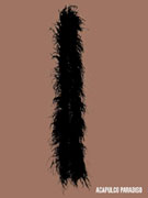 Orstrich feather 6ply Black